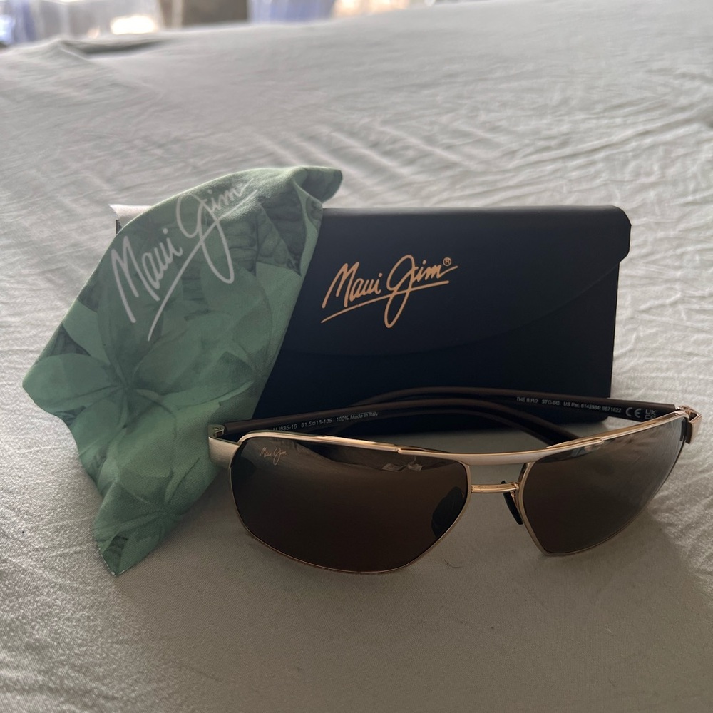 Maui Jim Brown Sunglasses with Black Case